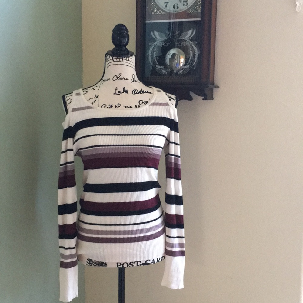 Say What? Shoulder Less Sweater